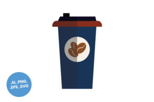 Blue Coffee Cup Flat Icon Review