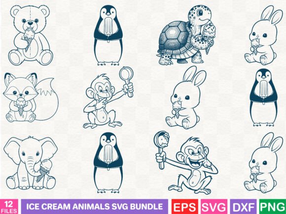 Ice Cream Animals SVG Bundle Review