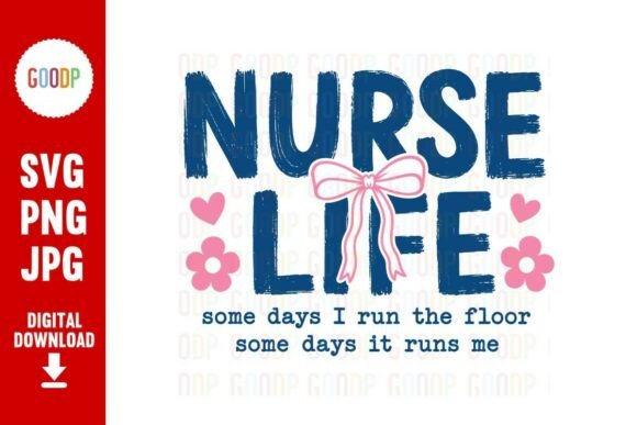 Nurse Life Coquette Bow SVG