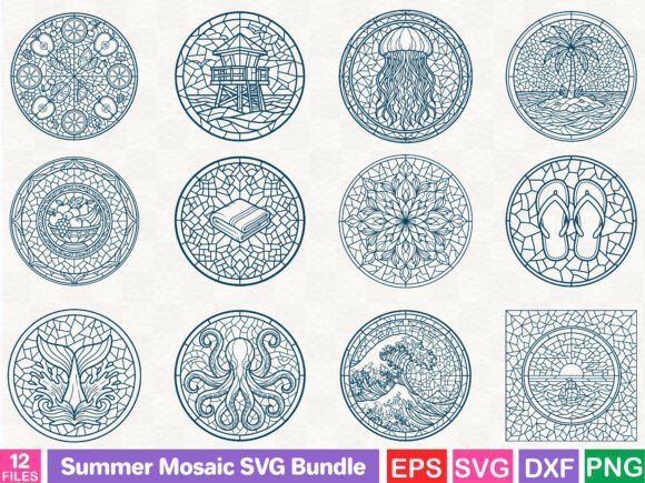 Summer Mosaic SVG Bundle Review