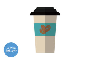 Teal Coffee Cup Flat Icon Review